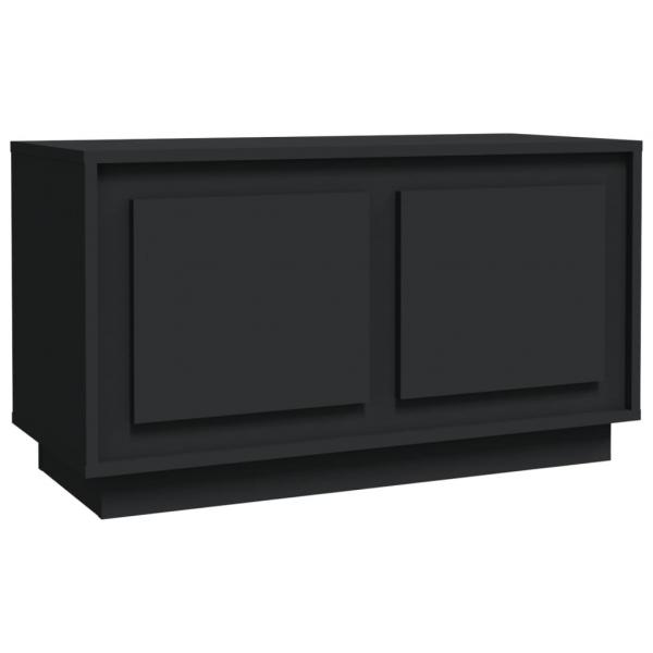 TV-Schrank Schwarz 80x35x45 cm Holzwerkstoff