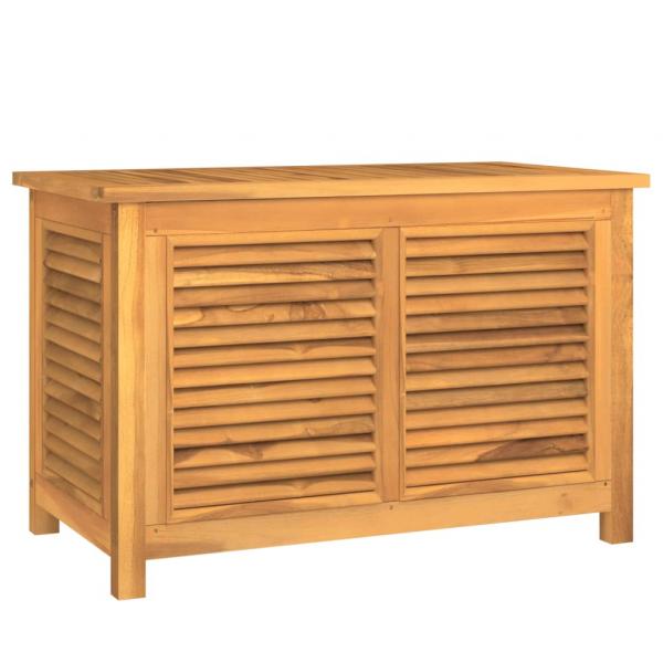 Gartenbox mit Beutel 90x50x58 cm Massivholz Teak