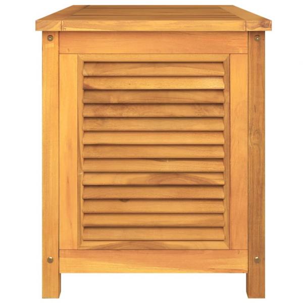 Gartenbox mit Beutel 90x50x58 cm Massivholz Teak