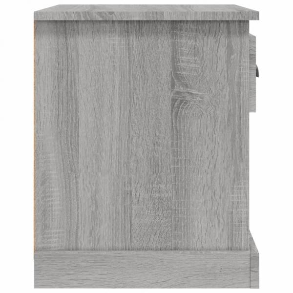 Nachttische 2 Stk. Grau Sonoma 39x39x47,5 cm Holzwerkstoff