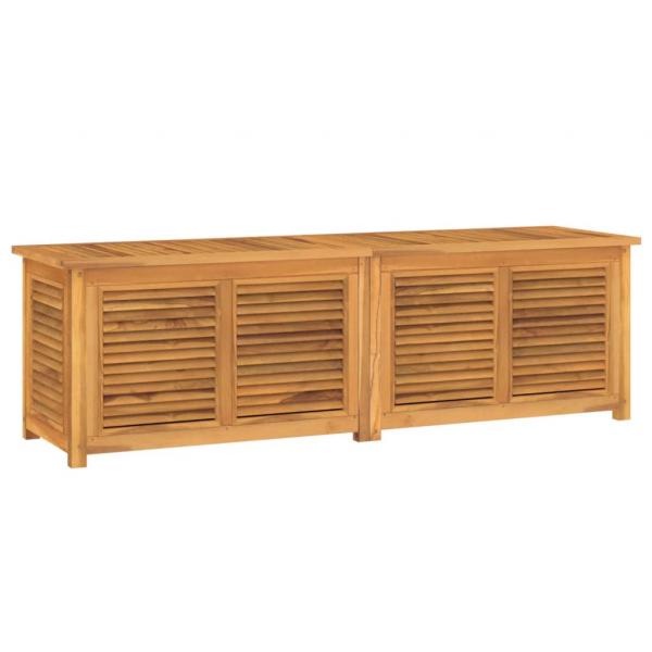 Gartenbox mit Beutel 175x50x53 cm Massivholz Teak