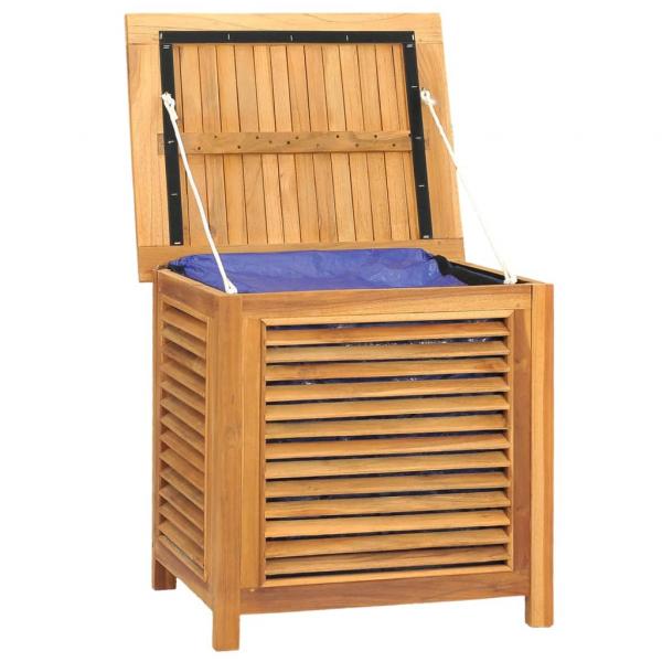 Gartenbox mit Beutel 60x50x58 cm Massivholz Teak