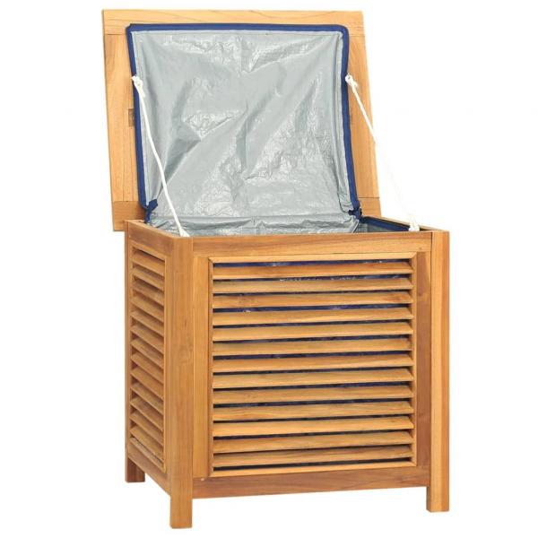 Gartenbox mit Beutel 60x50x58 cm Massivholz Teak