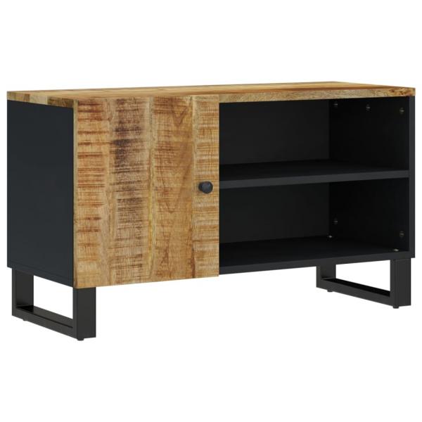 TV-Schrank 80x33x46 cm Massivholz Mango & Holzwerkstoff