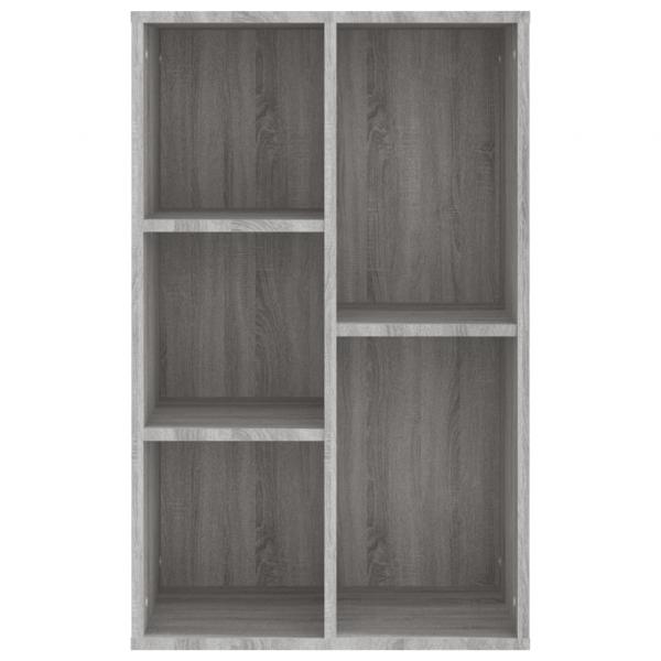 Bücherregal/Sideboard Grau Sonoma 50x25x80 cm Holzwerkstoff