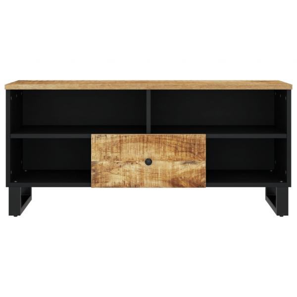 TV-Schrank 100x33x46 cm Massivholz Mango & Holzwerkstoff