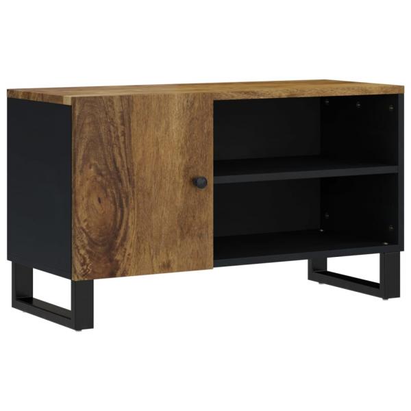 TV-Schrank 80x33x46 cm Massivholz Mango & Holzwerkstoff