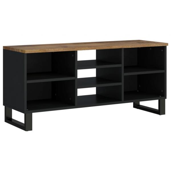 TV-Schrank 100x33x46 cm Massivholz Mango & Holzwerkstoff