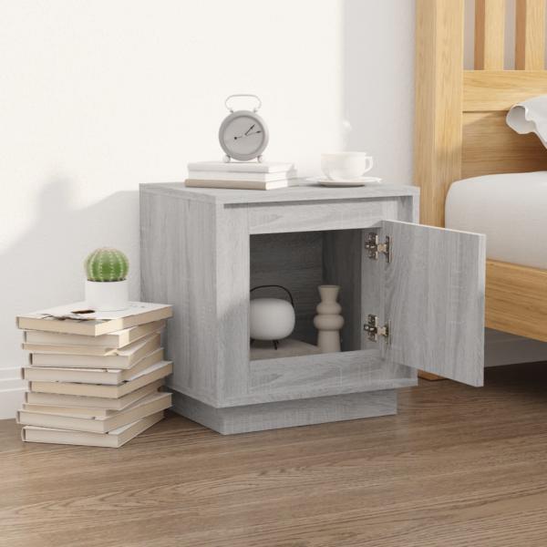 Nachttisch Grau Sonoma 44x35x45 cm Holzwerkstoff