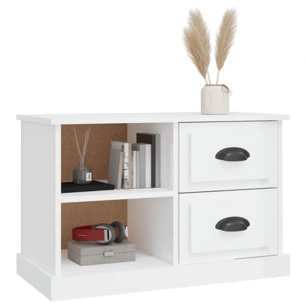 TV-Schrank Hochglanz-Weiß 73x35,5x47,5 cm Holzwerkstoff