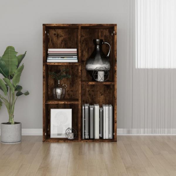 ARDEBO.de - Bücherregal/Sideboard Räuchereiche 50x25x80 cm Holzwerkstoff