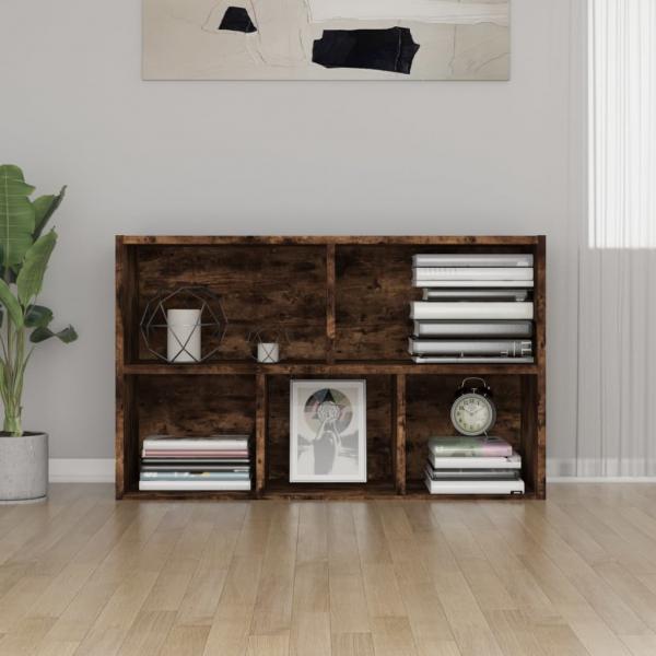 Bücherregal/Sideboard Räuchereiche 50x25x80 cm Holzwerkstoff