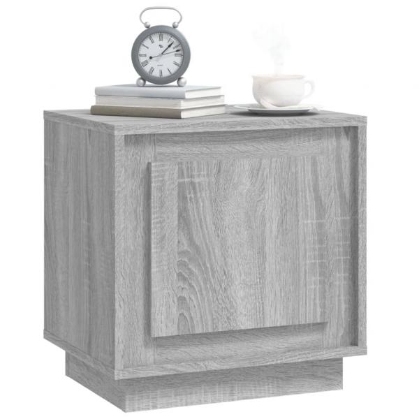 Nachttische 2 Stk. Grau Sonoma 44x35x45 cm Holzwerkstoff