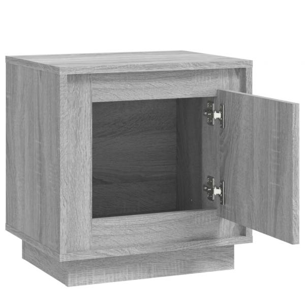 Nachttische 2 Stk. Grau Sonoma 44x35x45 cm Holzwerkstoff