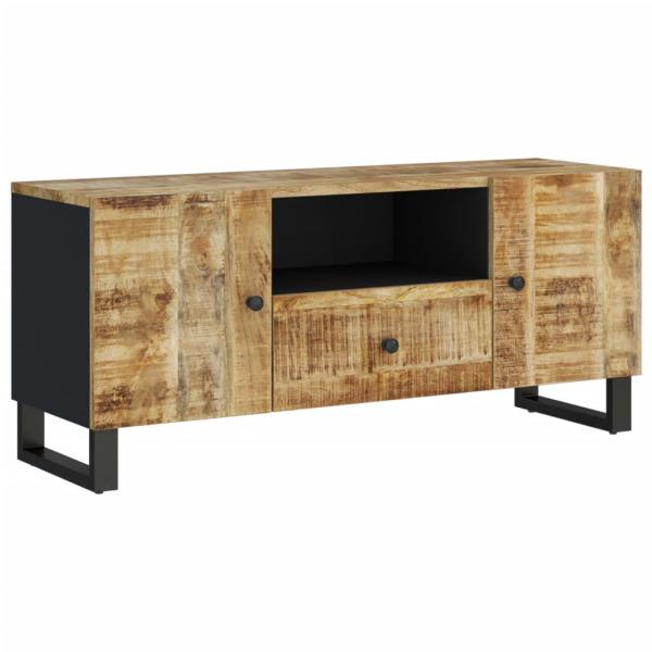 TV-Schrank 105x33,5x46 cm Massivholz Mango & Holzwerkstoff