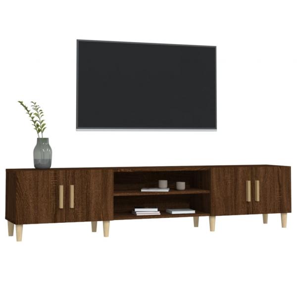 TV-Schrank Braun Eichen-Optik 180x31,5x40 cm Holzwerkstoff