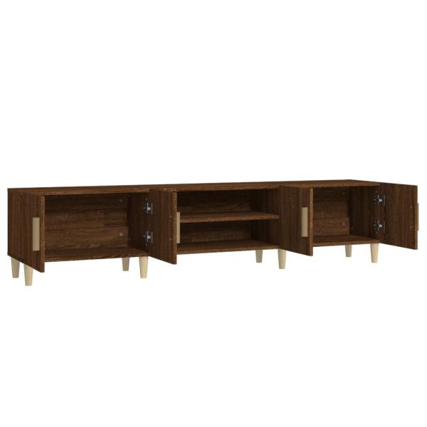 TV-Schrank Braun Eichen-Optik 180x31,5x40 cm Holzwerkstoff