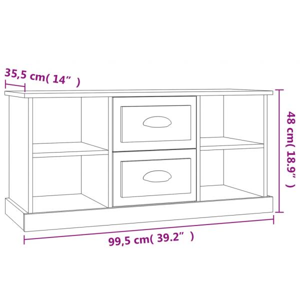 TV-Schrank Sonoma-Eiche 99,5x35,5x48 cm Holzwerkstoff