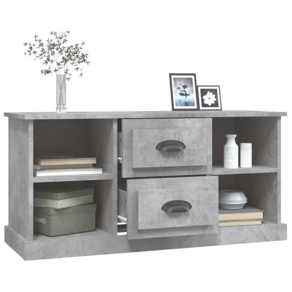 TV-Schrank Betongrau 99,5x35,5x48 cm Holzwerkstoff