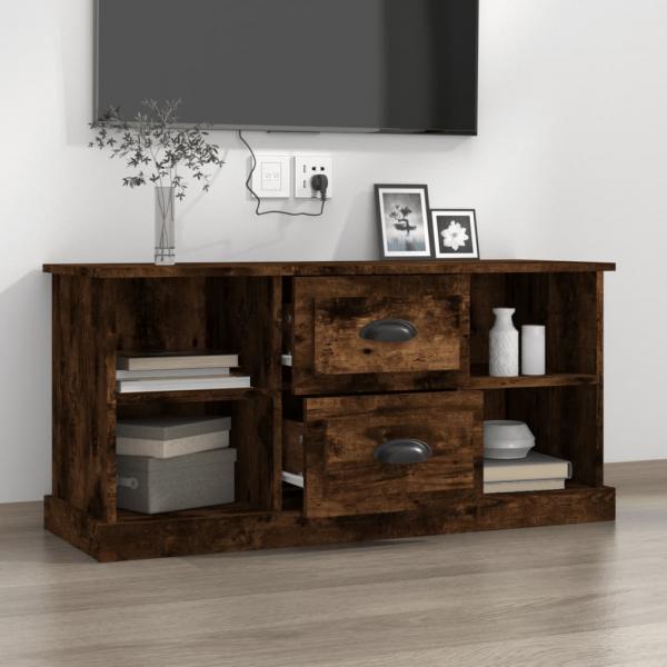 TV-Schrank Räuchereiche 99,5x35,5x48 cm Holzwerkstoff