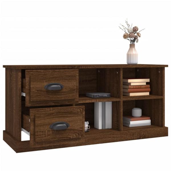 TV-Schrank Braun Eichen-Optik 102x35,5x47,5 cm Holzwerkstoff