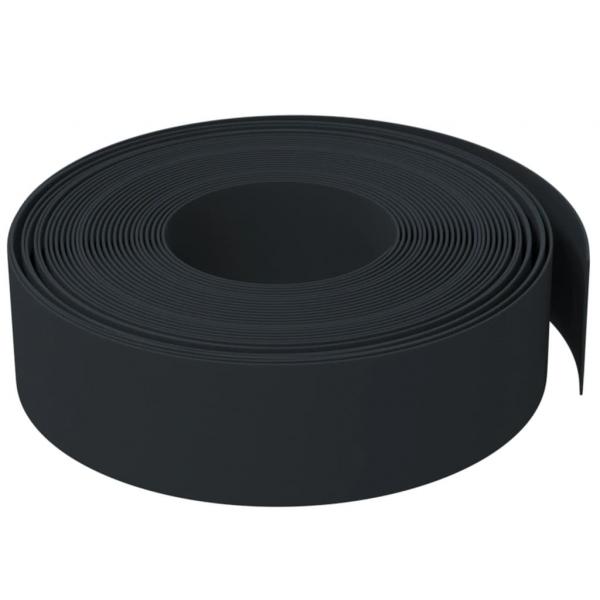 Rasenkante Schwarz 10 m 15 cm Polyethylen