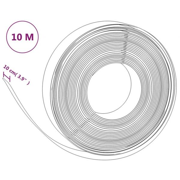 Rasenkante Braun 10 m 10 cm Polyethylen