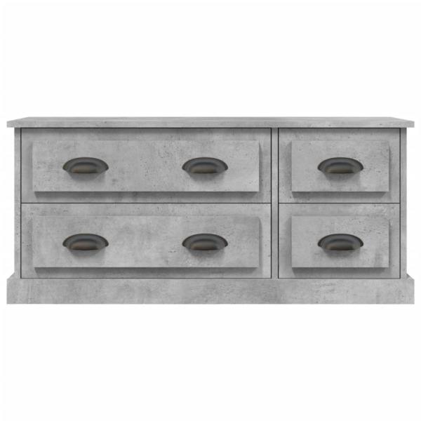 TV-Schrank Betongrau 100x35,5x45 cm Holzwerkstoff