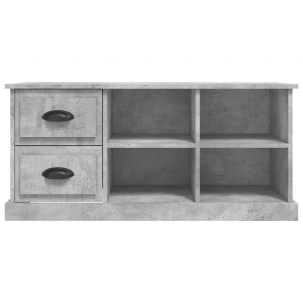 TV-Schrank Betongrau 102x35,5x47,5 cm Holzwerkstoff