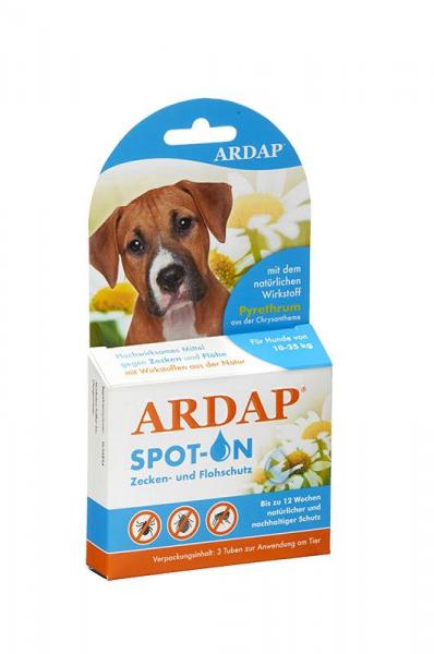 ARDEBO.de Ardap Spot-On für Hunde von 10-25 kg  3 x 2.5 ml