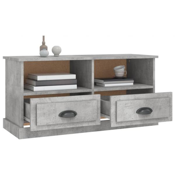 TV-Schrank Betongrau 93x35,5x45 cm Holzwerkstoff