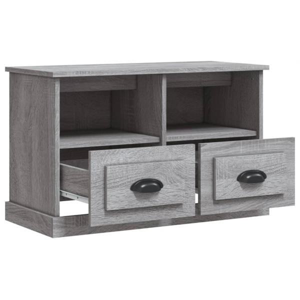 TV-Schrank Grau Sonoma 80x35x50 cm Holzwerkstoff