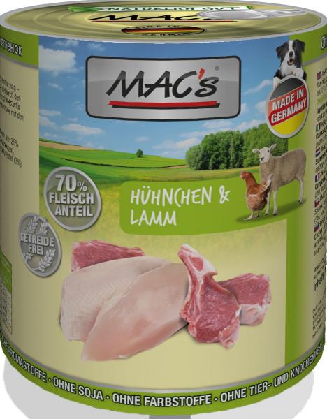 ARDEBO.de MACs Dog Huhn & Lamm 800g