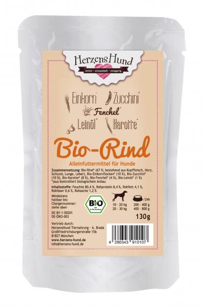 ARDEBO.de Herzenshund Bio Rind 130g 