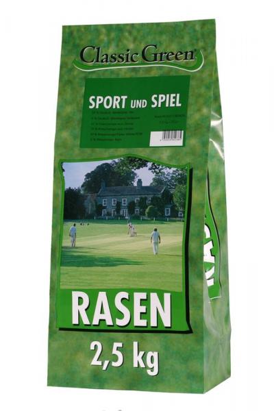 ARDEBO.de Classic Green Rasen Sport & Spiel Plastikbeutel 2,5kg