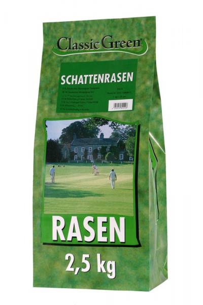 ARDEBO.de Classic Green Rasen Schattenrasen Plastikbeutel 2,5kg