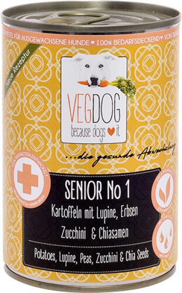 ARDEBO.de VEGDOG Senior Erbsen & Hirse  400g