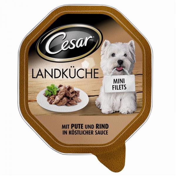 ARDEBO.de Cesar Schale Landküche mit Pute & Rind in köstlicher Sauce 150g