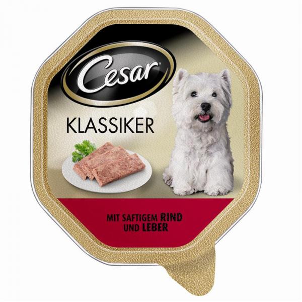 ARDEBO.de Cesar Schale Klassiker mit saftigem Rind & Leber 150g