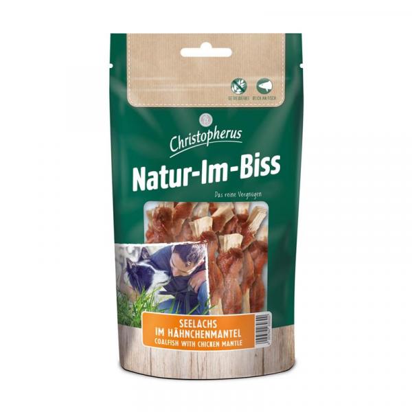 ARDEBO.de Christopherus Snack Natur-Im-Biss Seelachs im Hähnchenmantel 70g