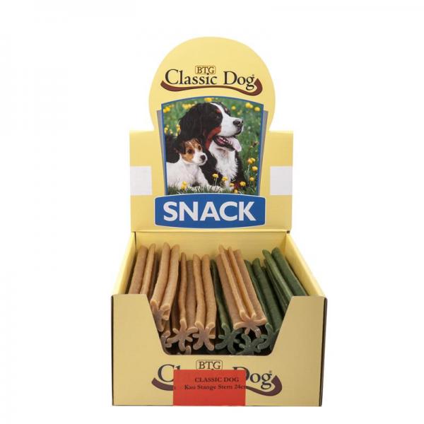 ARDEBO.de Classic Dog Snack Kaustange 5 Sterne 25 Stück lose 24 cm im Traykarton