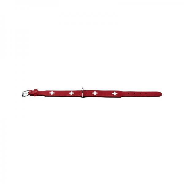 ARDEBO.de Hunter Halsband Swiss 42 rot 35 - 39,5cm/26mm