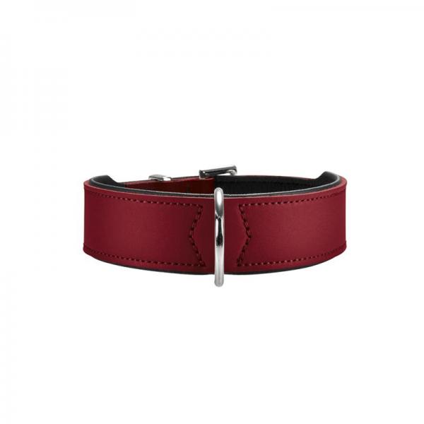 ARDEBO.de Hunter Halsband Basic 37 rot/schwarz 30  - 34,5cm/26mm