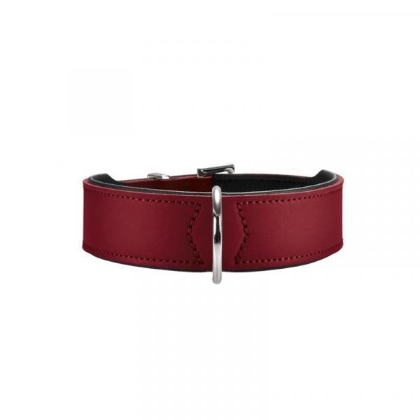 ARDEBO.de Hunter Halsband Basic 60 rot/schwarz 47 - 54cm/39mm