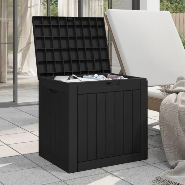 Gartenbox Schwarz 55,5x43x53 cm Polypropylen