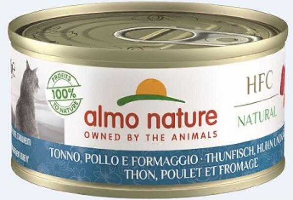 ARDEBO.de Almo Nature HFC Natural Thunfisch, Huhn & Käse 70g