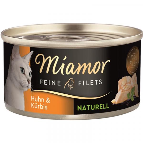 ARDEBO.de Miamor Dose Feine Filets Naturelle Huhn & Kürbis 80 g