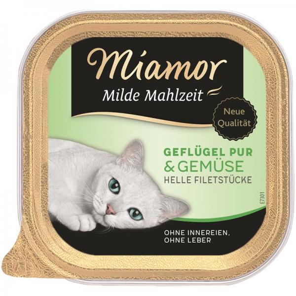 ARDEBO.de Miamor Schale Milde Mahlzeit Geflügel & Gemüse 100 g