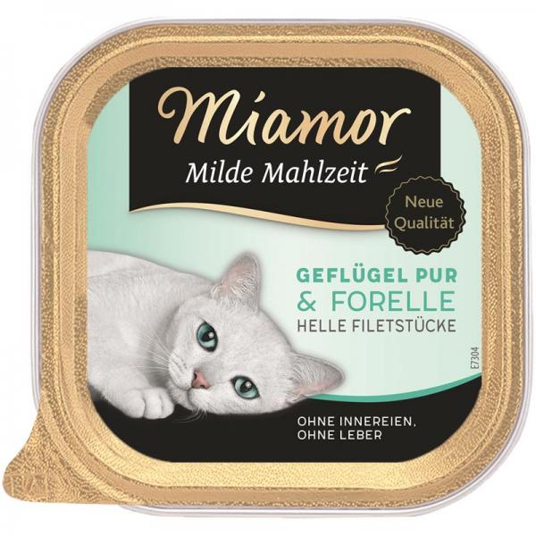 ARDEBO.de Miamor Schale Milde Mahlzeit Geflügel & Forelle 100 g