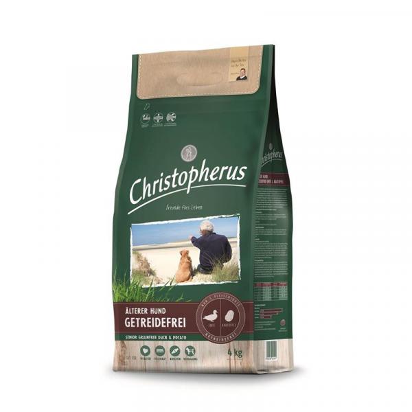 ARDEBO.de Christopherus Getreidefrei Senior Ente & Kartoffel 4kg